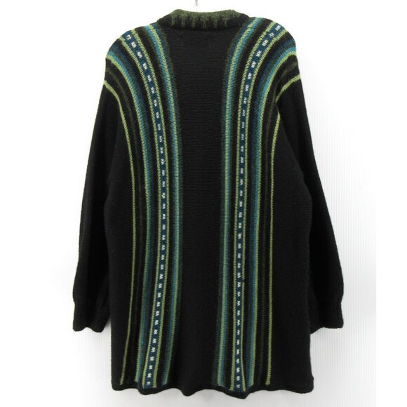 VINTAGE The Sweater Venture Medium Alpaca Cardigan Tunic Hand Knit - Picture 6 of 9
